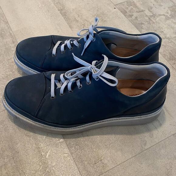 Samuel Hubbard Blue Leather Lace Up Vibram Comfortable Every Day Wear Shoes 12 - Picture 2 of 11